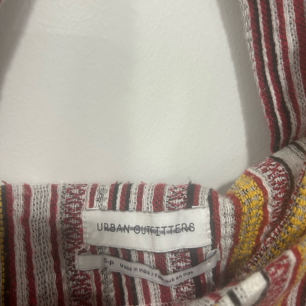Bohemian Urban Outfitters Bellamy Striped Skirtall Overall Size Small Petite - Picture 5 of 7